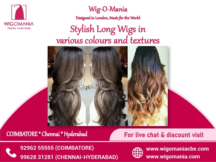 Long stylish wigs